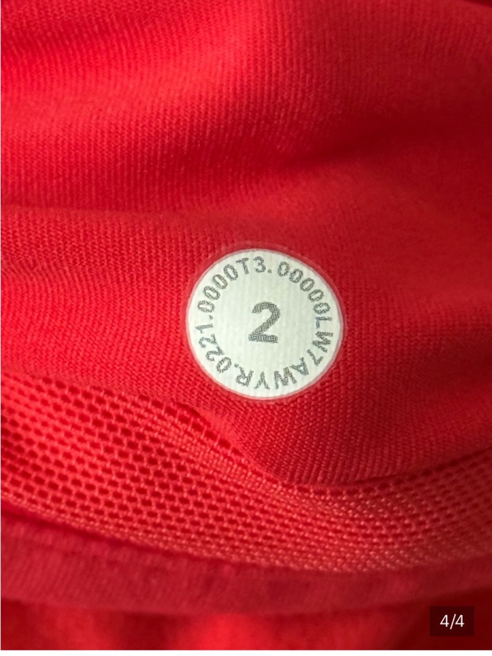Lululemon Speed Up Low-Rise Lined Short 2.5" in Carnation Red - Picture 4 of 4